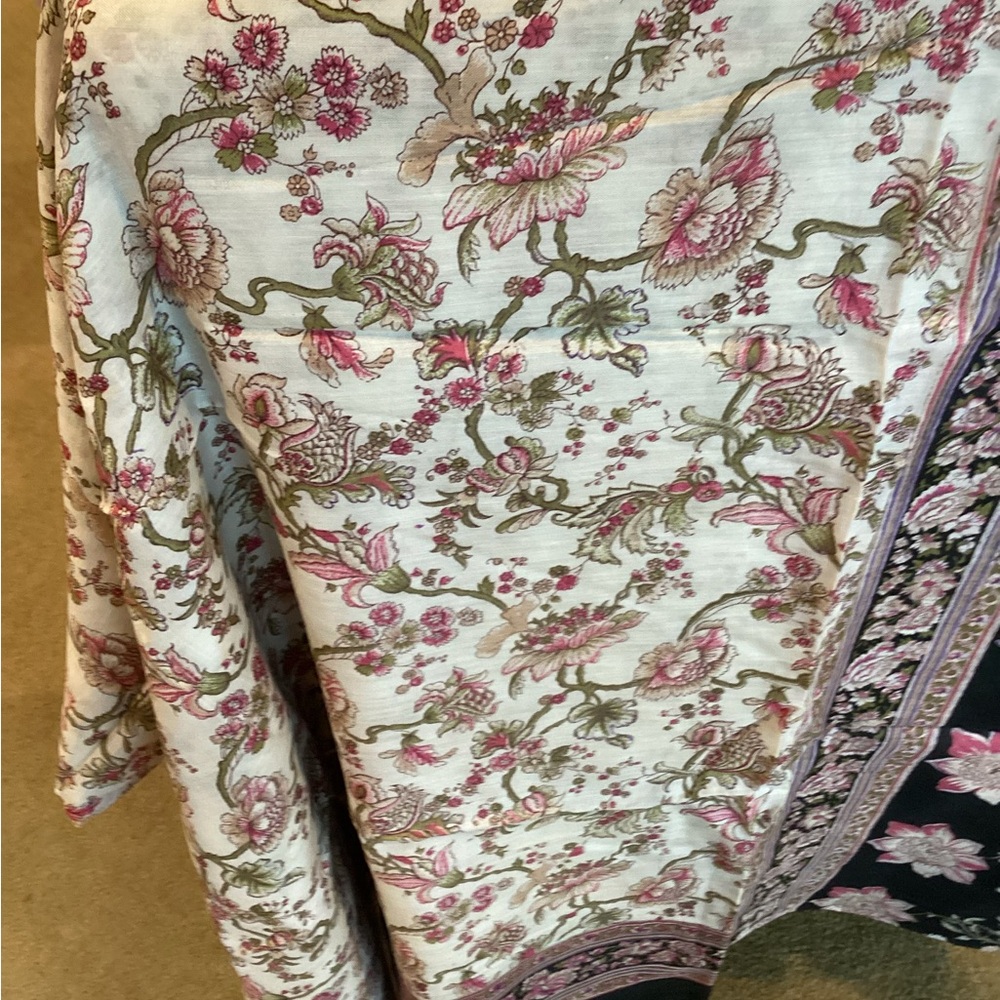 Floral Patterned silk saree